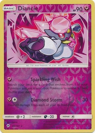 Diancie - 94/147 - Holo Rare Reverse Holo