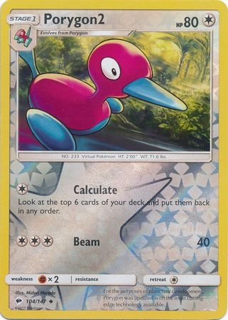 Porygon2 - 104/147 - Uncommon Reverse Holo