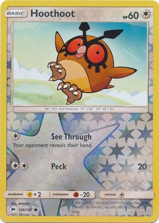 Hoothoot - 106/147 - Common Reverse Holo