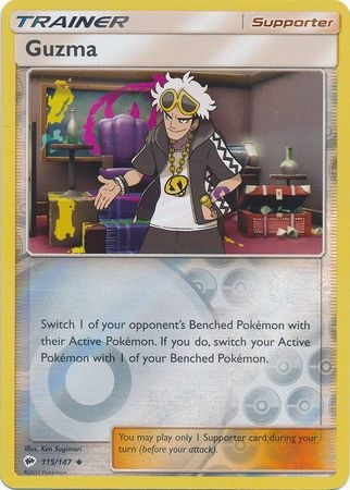 Guzma - 115/147 - Uncommon Reverse Holo