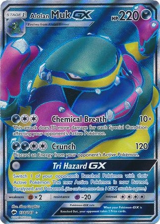 Alolan Muk GX - 138/147 - Full Art Ultra Rare