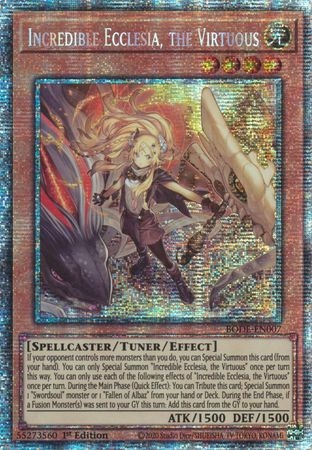 Incredible Ecclesia, the Virtuous - BODE-EN007 - Starlight Rare 1st Edition