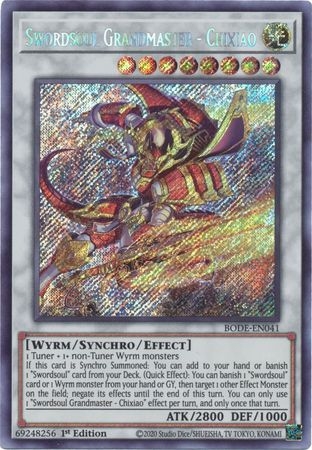 Swordsoul Grandmaster - Chixiao - BODE-EN041 - Secret Rare 1st Edition