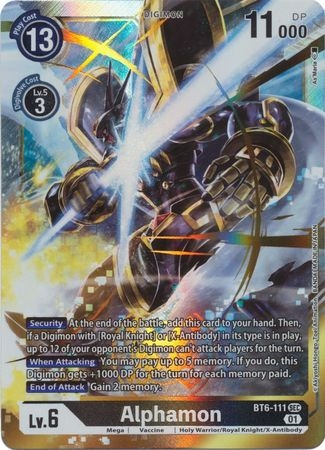 Alphamon - BT6-111 - Secret Rare