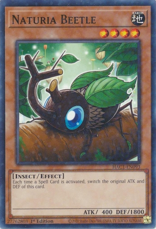 Naturia Beetle - HAC1-EN093 - Duel Terminal Common Parallel 1st Edition