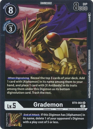 Grademon - BT9-064 R - Rare