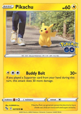 Pikachu - 027/078 - Alternate Holo Promo