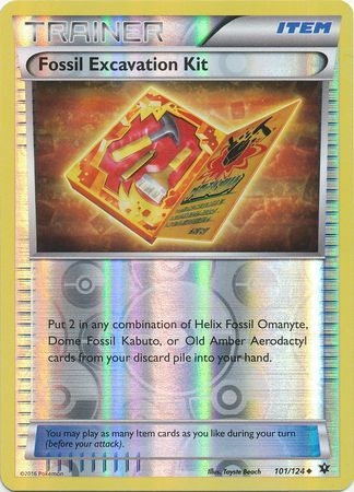 Fossil Excavation Kit - 101/124 - Uncommon Reverse Holo