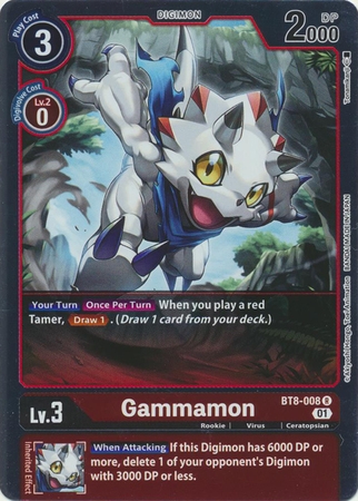 Gammamon - BT8-008 R - Rare