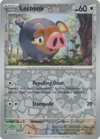Lechonk - 154/198 - Common Reverse Holo