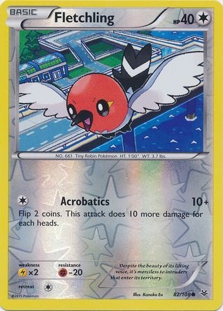 Fletchling - 82/108 - Common Reverse Holo
