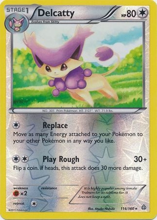 Delcatty - 114/160 - Rare - Reverse Holo