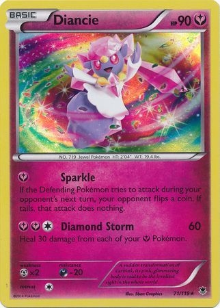 Diancie - 71/119 - Holo Rare