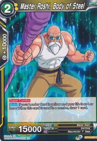 Master Roshi, Body of Steel - BT12-096 - Common