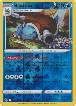 Blastoise - 017/078 - Holo Rare Reverse Holo