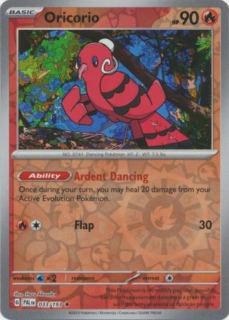 Oricorio - 033/193 - Holo Rare Reverse Holo
