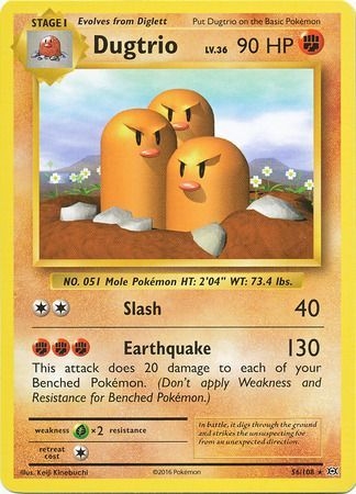 Dugtrio - 56/108 - Rare