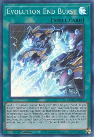 Evolution End Burst - MAZE-EN015 - Super Rare 1st Edition