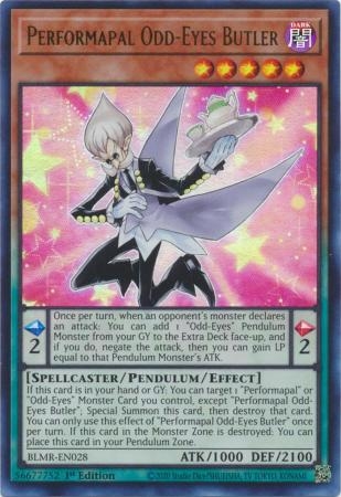 Performapal Odd-Eyes Butler - BLMR-EN028 - Ultra Rare 1st Edition