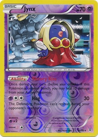 Jynx - 36/83 - Rare Reverse Holo