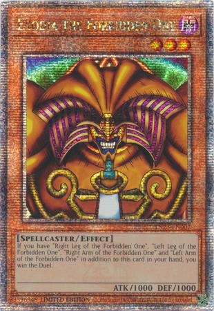 Exodia the Forbidden One - TN23-EN002 - Quarter Century Rare 1st Edition