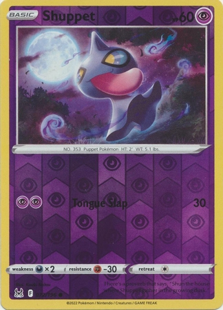 Shuppet - 072/196 - Common Reverse Holo