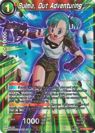 Bulma, Out Adventuring - BT10-012 - Uncommon Foil