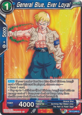General Blue, Ever Loyal - BT17-040 - Common