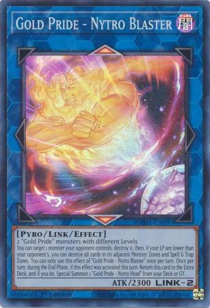 Gold Pride - Nytro Blaster - PHHY-EN090 - Super Rare 1st Edition