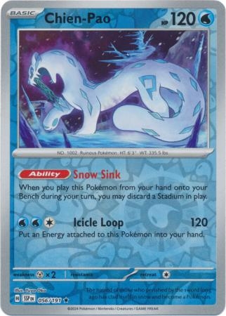 Chien-Pao - 056/191 - Reverse Holo Rare