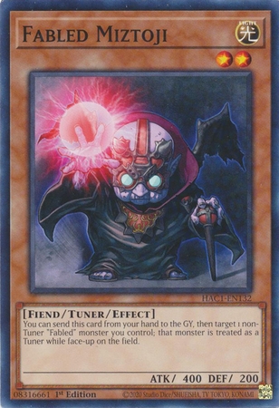 Fabled Miztoji - HAC1-EN132 - Duel Terminal Common Parallel 1st Edition