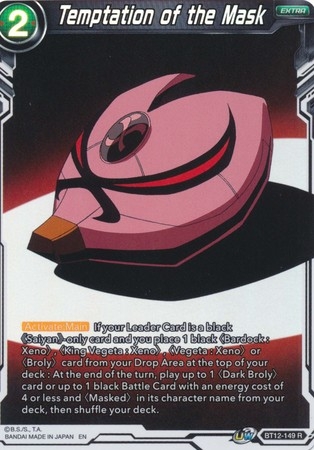 Temptation of the Mask - BT12-149 - Rare Foil