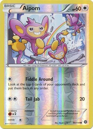 Aipom - 90/114 - Common Reverse Holo