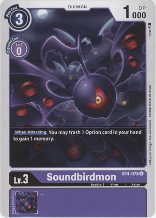 Soundbirdmon - BT4-078 - Uncommon