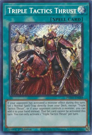 Triple Tactics Thrust - PHHY-EN069 - Secret Rare 1st Edition