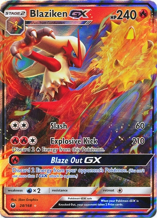 Blaziken GX - 28/168 - Ultra Rare