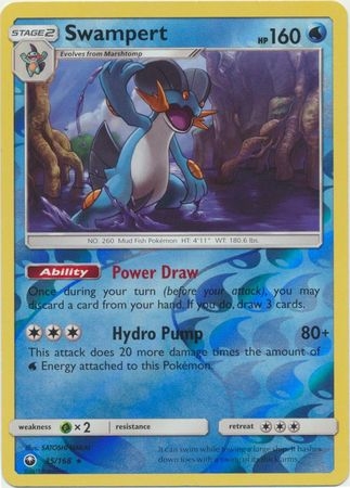 Swampert - 35/168 - Rare Reverse Holo