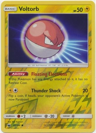 Voltorb - 47/168 - Common Reverse Holo