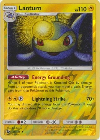 Lanturn - 50/168 - Uncommon Reverse Holo