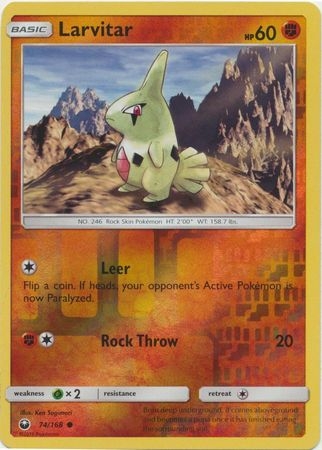 Larvitar - 74/168 - Common Reverse Holo
