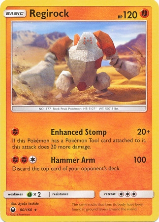 Regirock - 80/168 - Rare