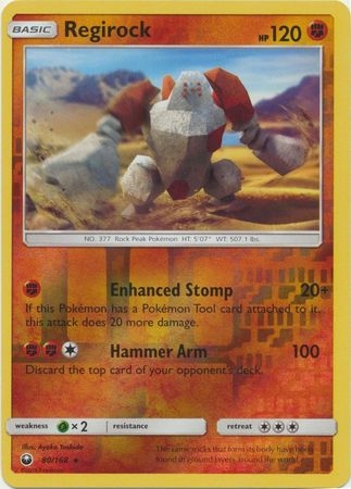 Regirock - 80/168 - Rare Reverse Holo
