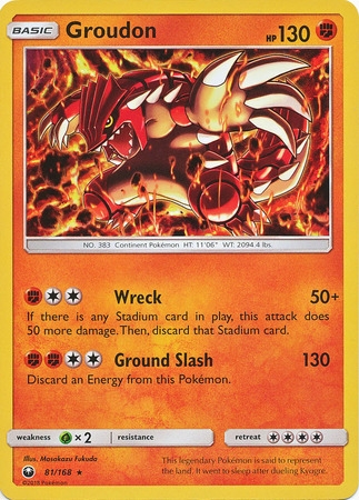 Groudon - 81/168 - Holo Rare