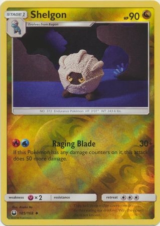 Shelgon - 105/168 - Uncommon Reverse Holo
