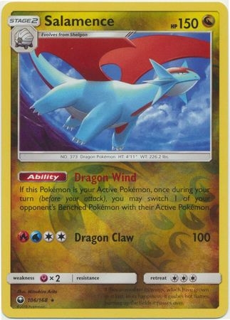 Salamence - 106/168 - Holo Rare Reverse Holo