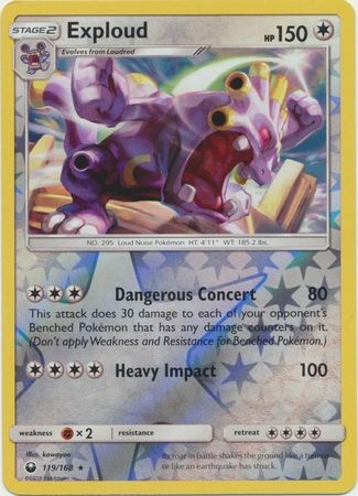 Exploud - 119/168 - Rare Reverse Holo