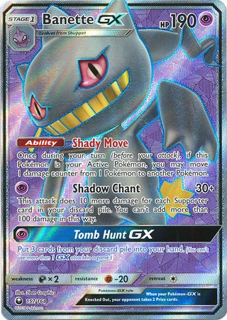 Banette GX - 157/168 - Full Art Ultra Rare