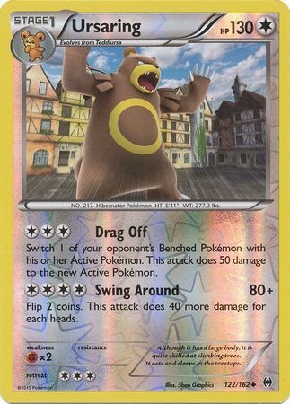 Ursaring - 122/162 - Uncommon Reverse Holo