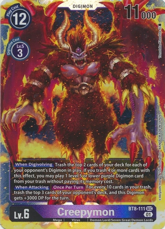 Creepymon - BT8-111 SEC - Secret Rare