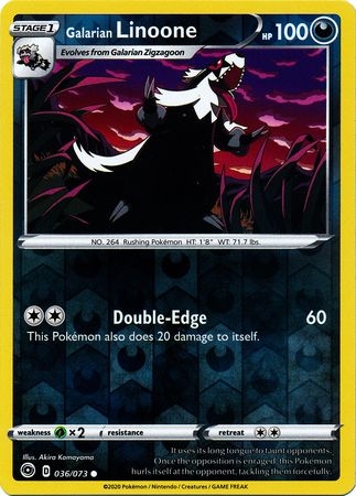 Galarian Linoone - 036/073 - Common Reverse Holo